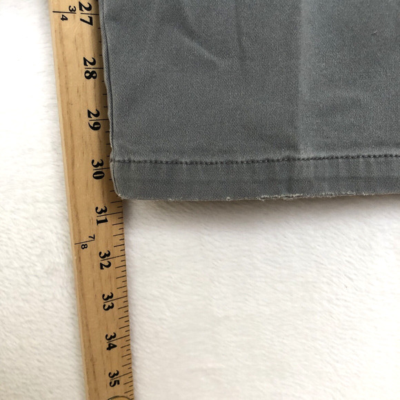 VTG LL BEAN Pants Women's Sz 4 Tall‎ Gray Cotton Mid Rise Snap Pockets Outdoor - Picture 8 of 12